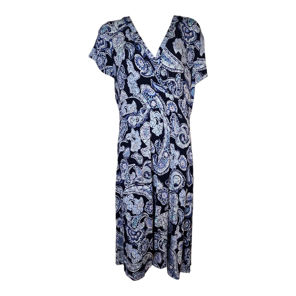 Croft & Barrow Dress Womens Size XXL Multicolored Floral Maxi Summer Casual